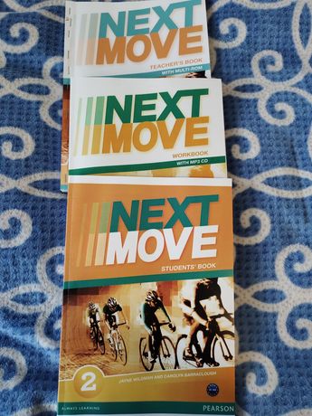 Next Move 2 книжка і зашити і вчительська книга з відповідями.