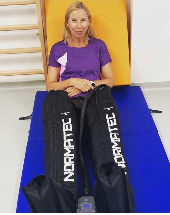 Nogawki do presoterapii NORMATEC 3.0 i urzadzenie Cryopush