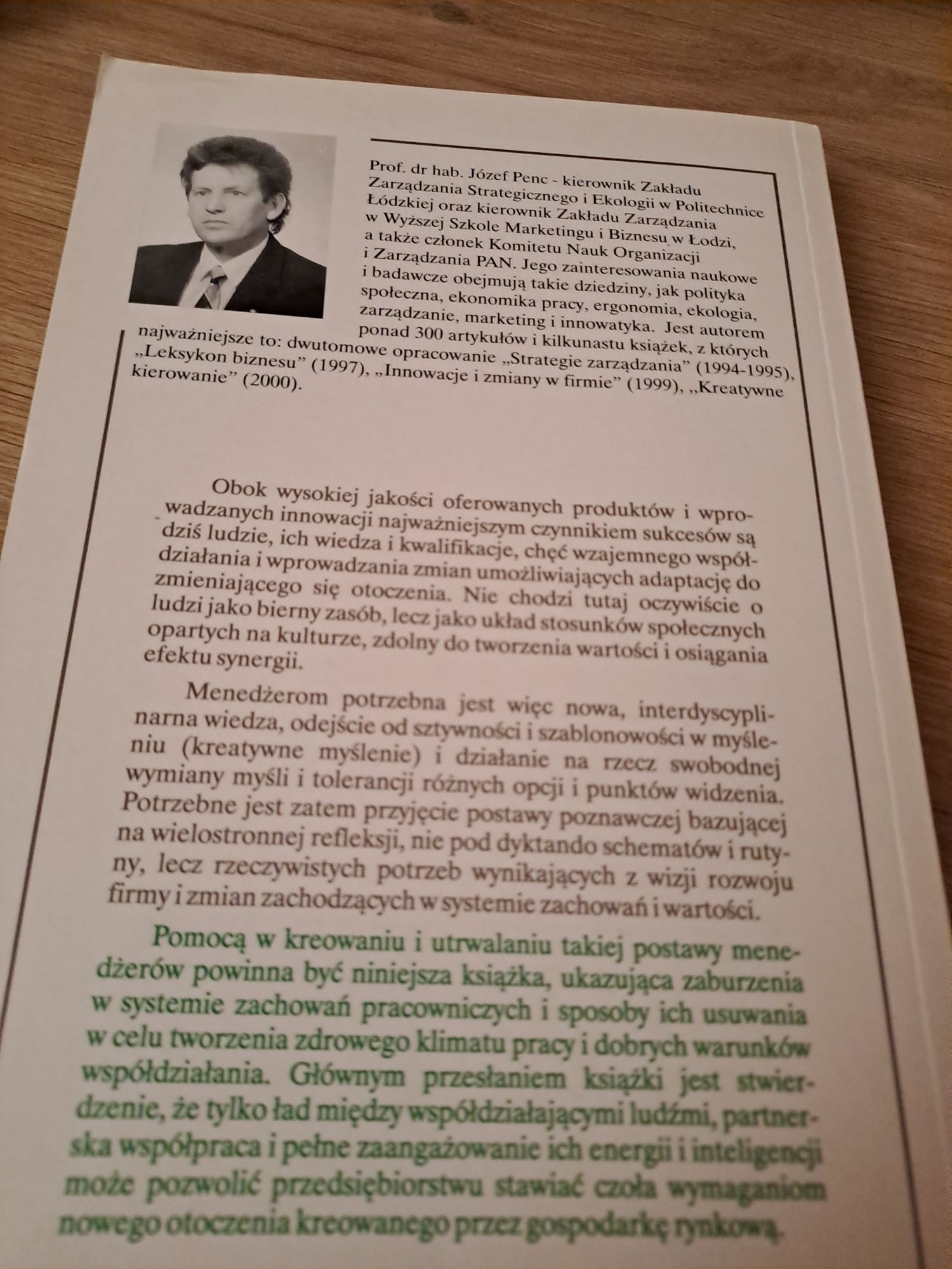 Józef Penc Kreowanie Zachowań W Organizacji