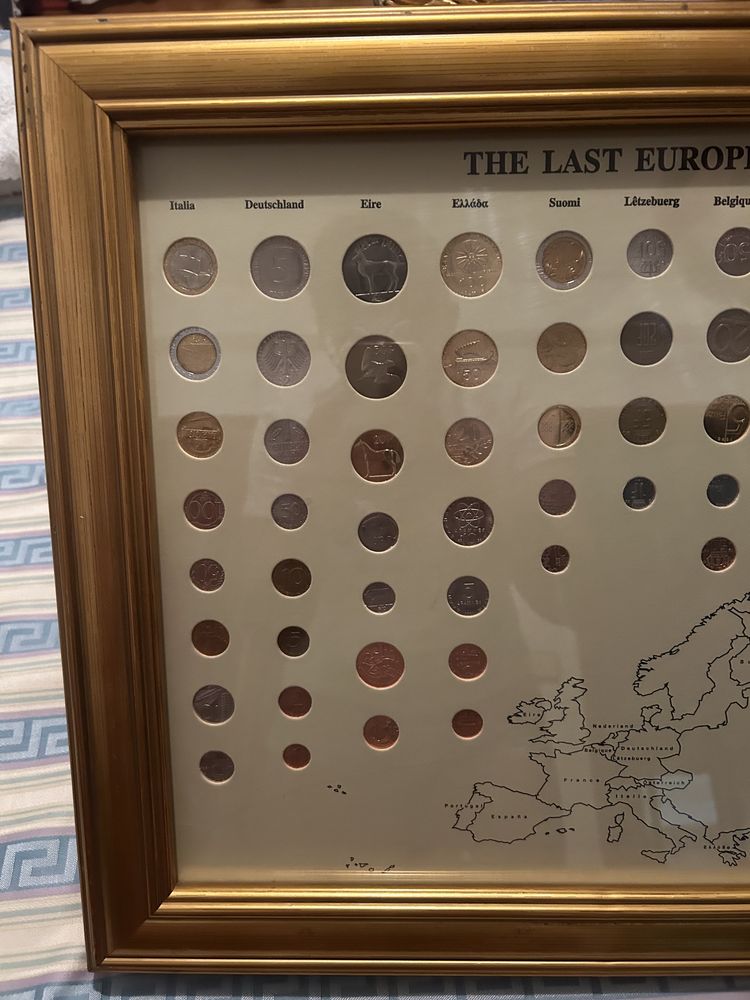 Quadro das Últimas Moedas Europeias (Antes do Euro)