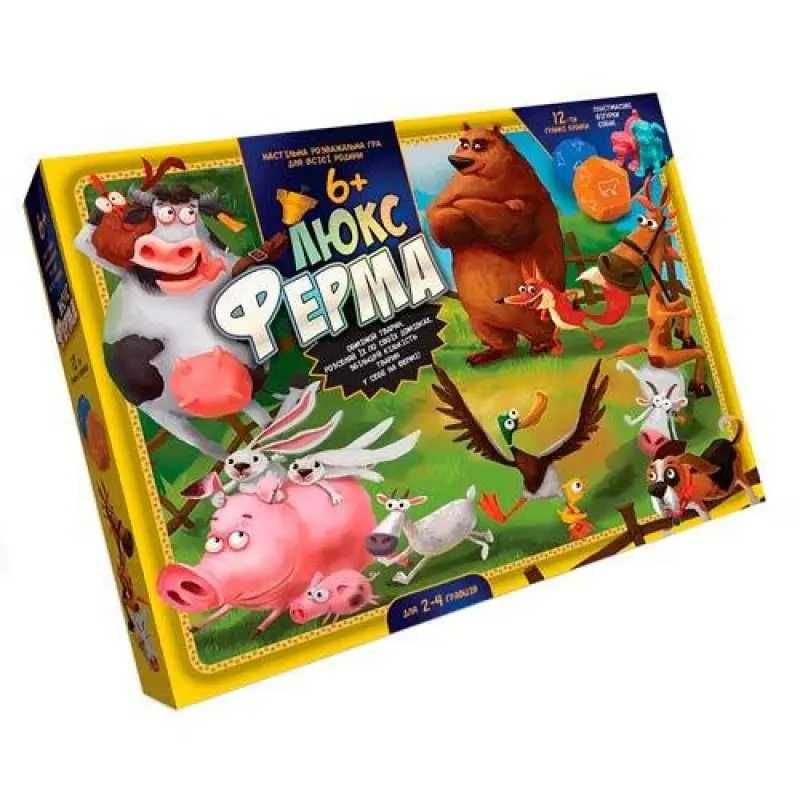 Игра настольная Danko Toys Ферма ЛЮКС большая, укр.