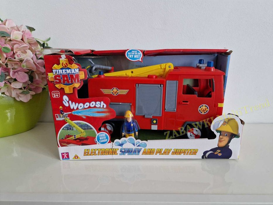 Strażak Sam Duży jupiter dzwięk woda ,auto strażackie strazak