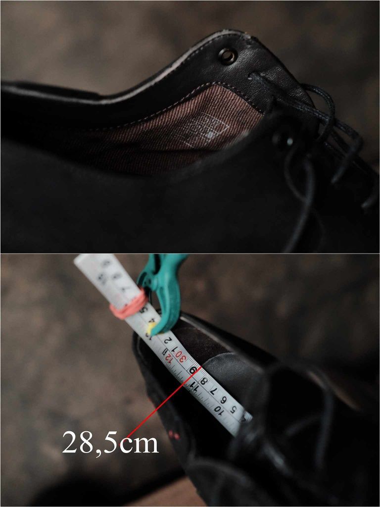 Levi's buty męskie skórzane czarne 43