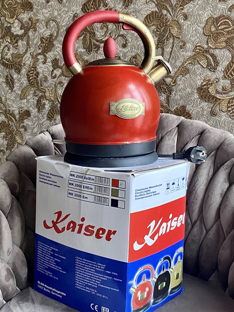 Электрочайник Kaiser. Электрический чайник.Техника для кухни.Чайничек.