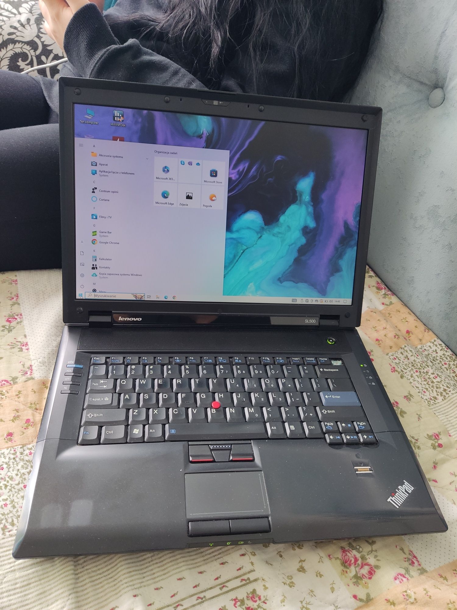 Laptop Lenovo diagnostyka 1394 ThinkPad SL500 Mocna bateria