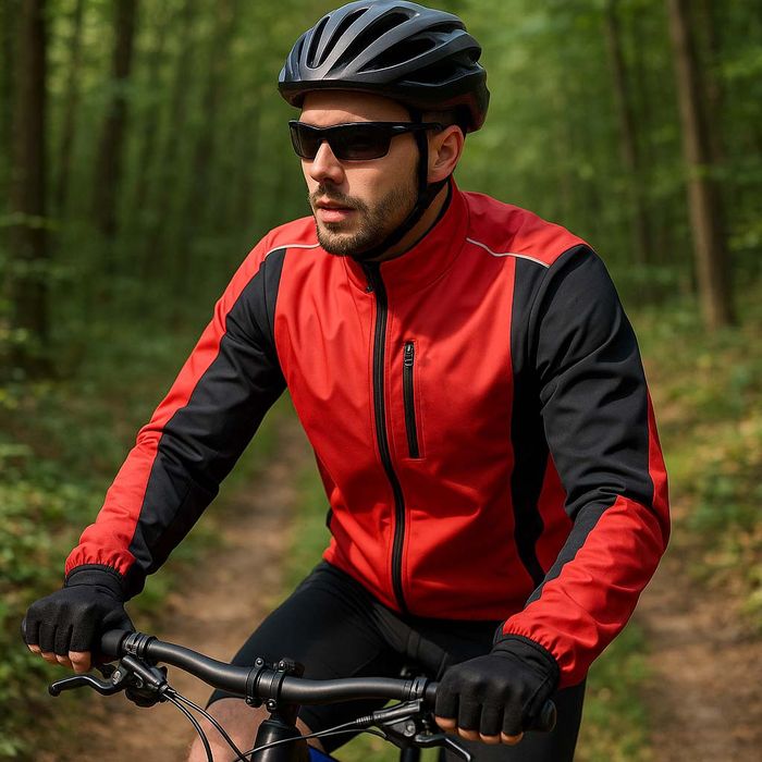 Bluza kurtka ocieplana rowerowa kolarska termiczna 2XL/3XL