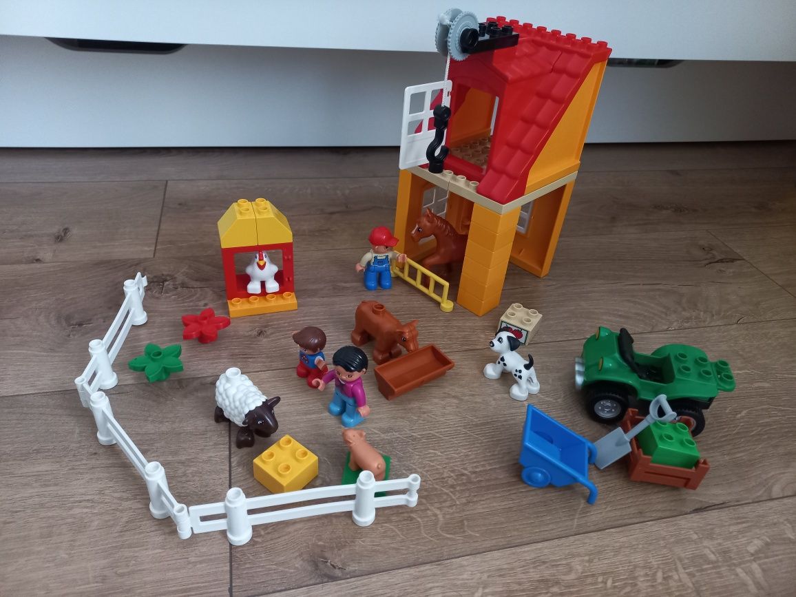 Lego duplo farma gospodarstwo koń kura owca świnka quad