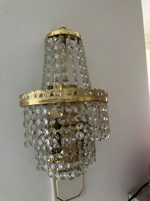 Kryształowy kinkiet w stylu Glamour