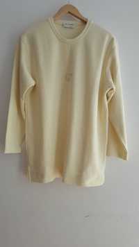 Kremowa ecru bluza oversize sweter Lisa Campione, L