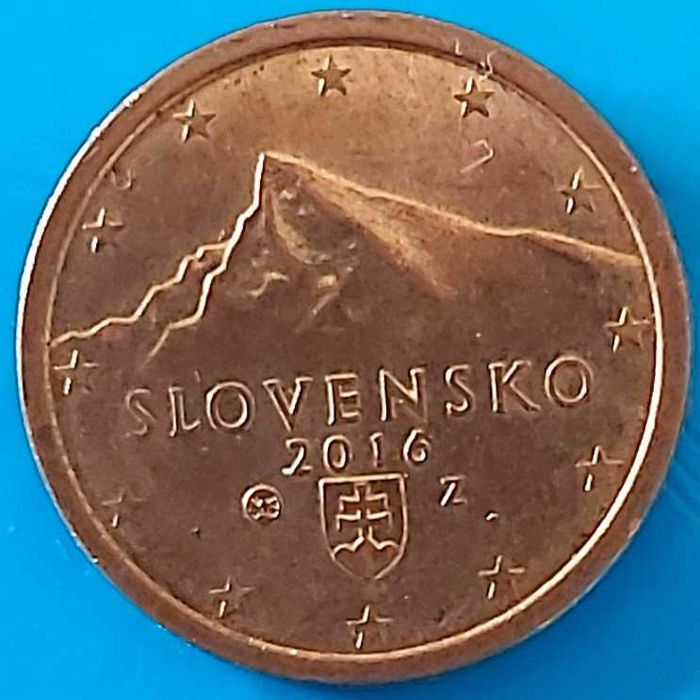 2 cêntimos de 2016 da Eslováquia