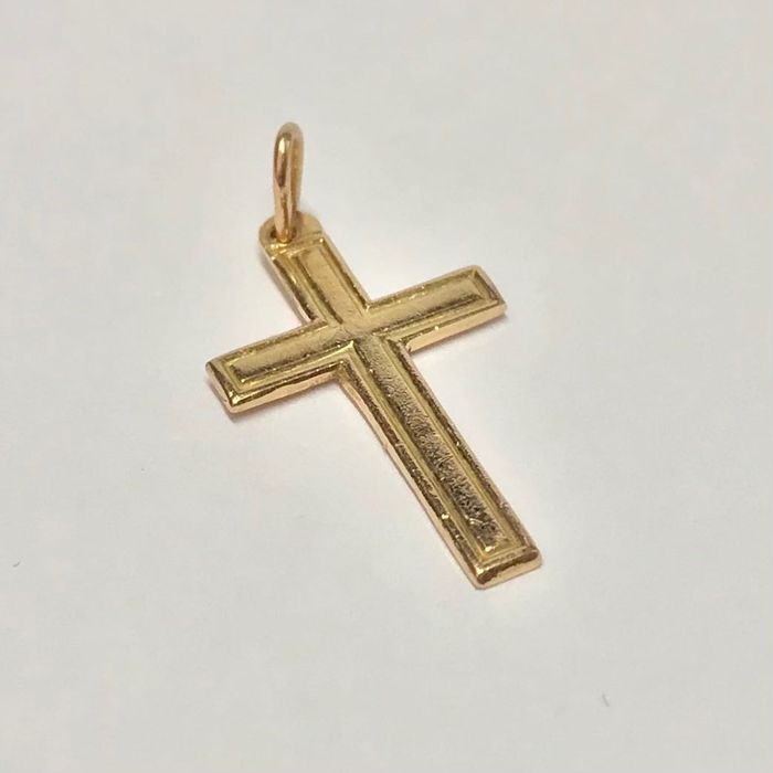 Złoty WISIOREK KRZYŻYK 14K cudowny WYRÓB 2.2 cm