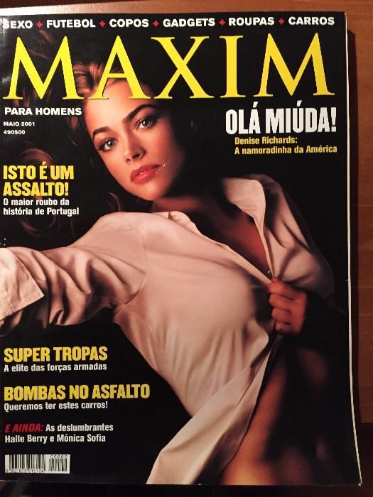 Maxim - nº 2 - Maio 2001 - Marisa Cruz e Halle Berry