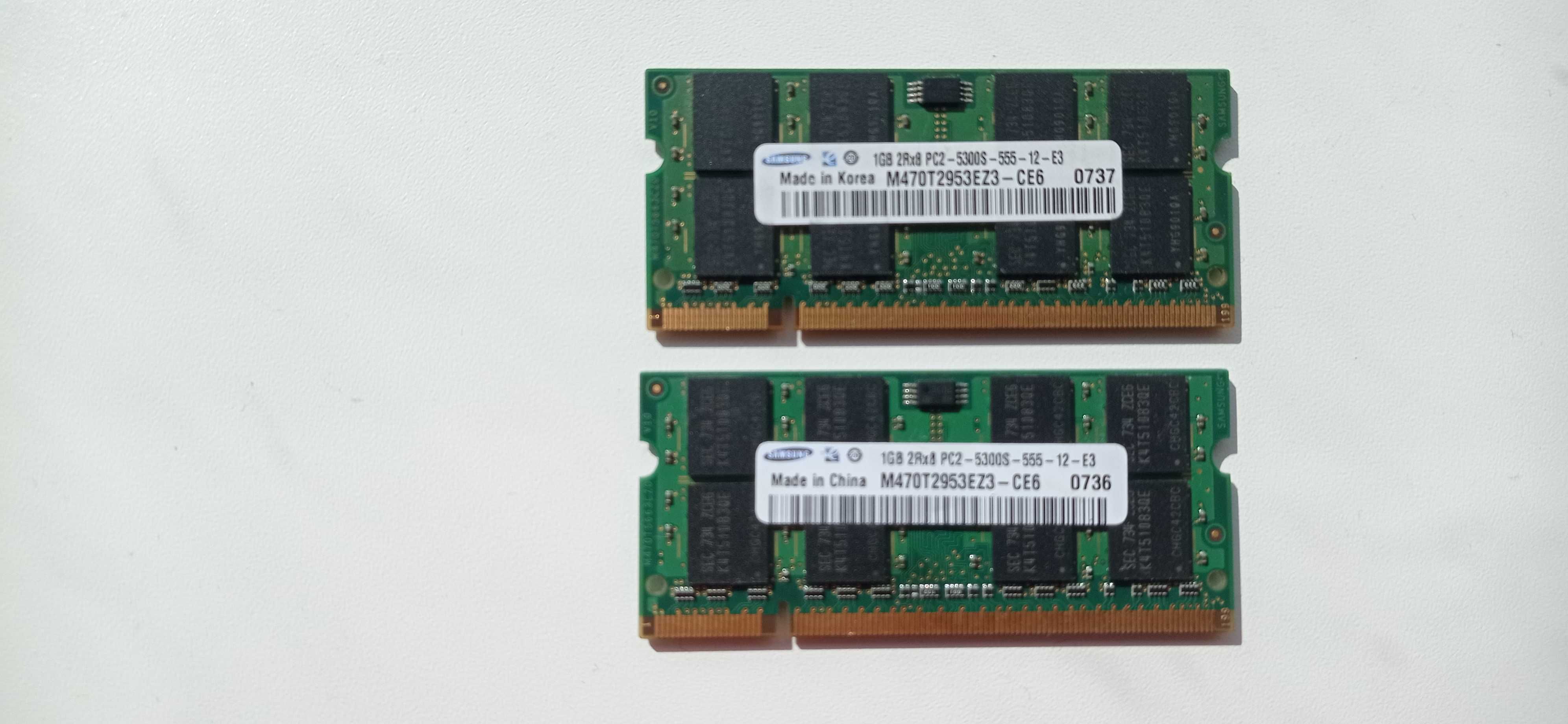 Оперативная память на ноутбук DDR2 1Gb (6шт.)
