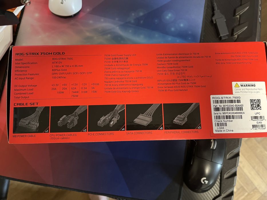 Блок питания Asus ROG-Strix-750G