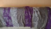 Kaszmirowo - jedwabna chusta oversize, szal , jedwab Kaszmir, Vintage