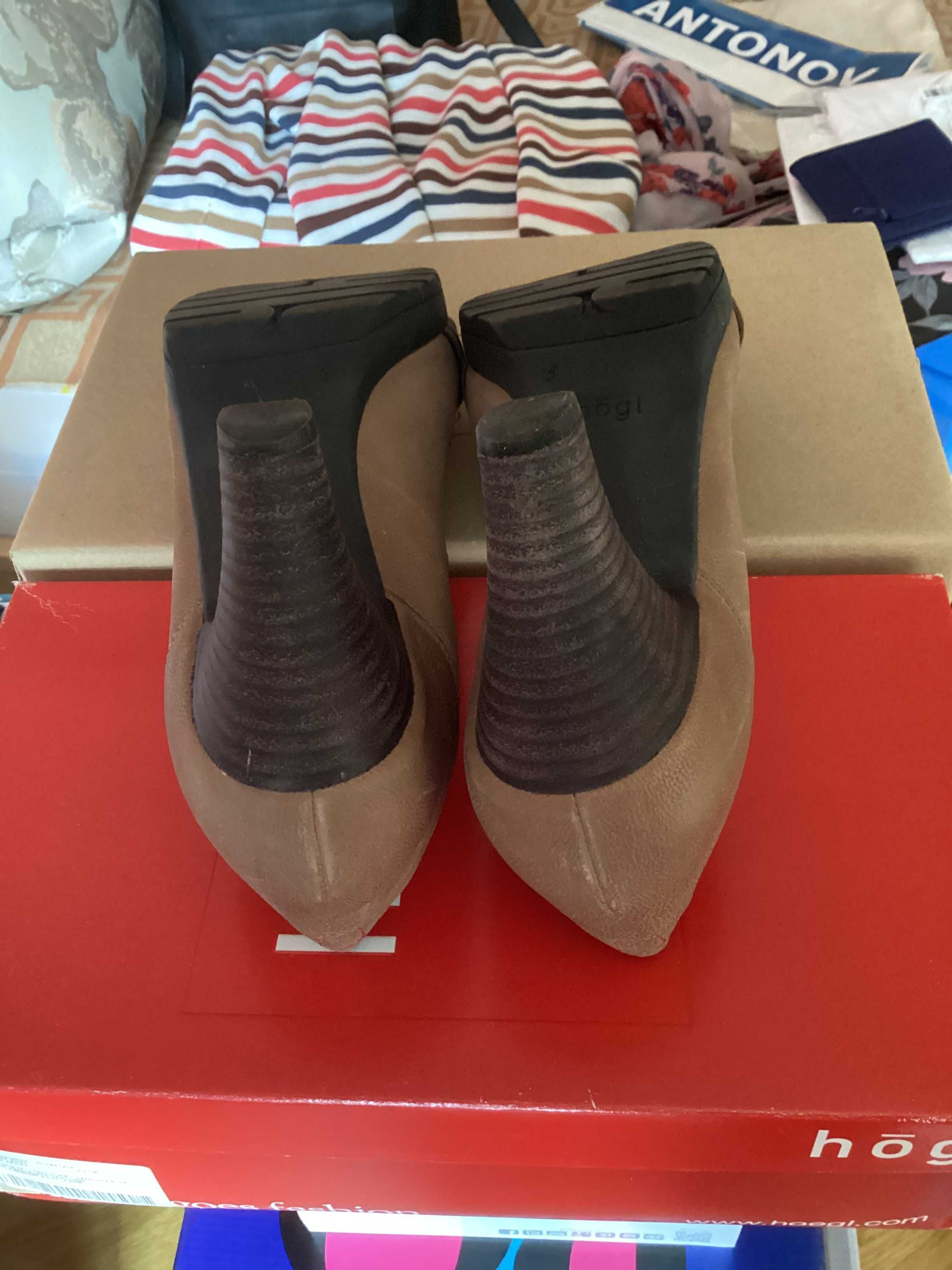 Туфлі жіночі коричнево-сірі 38 розмір Hogl