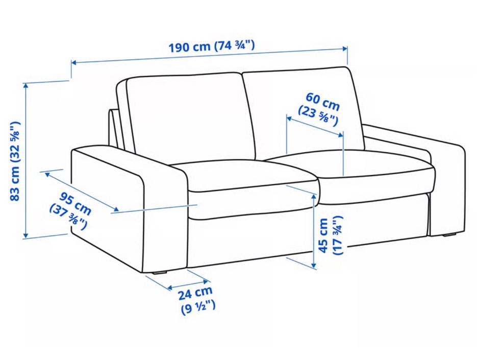 Sofa KIVIK 2 lugares (como novo)