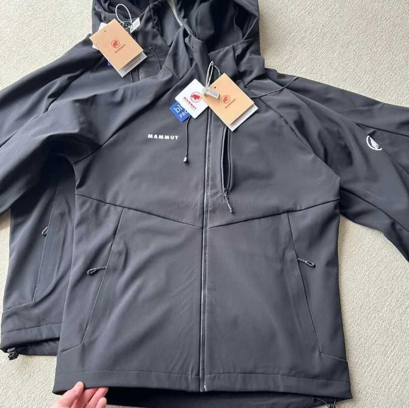 Мужская куртка Mammut Ultimate comfort SO hooded jacket men black