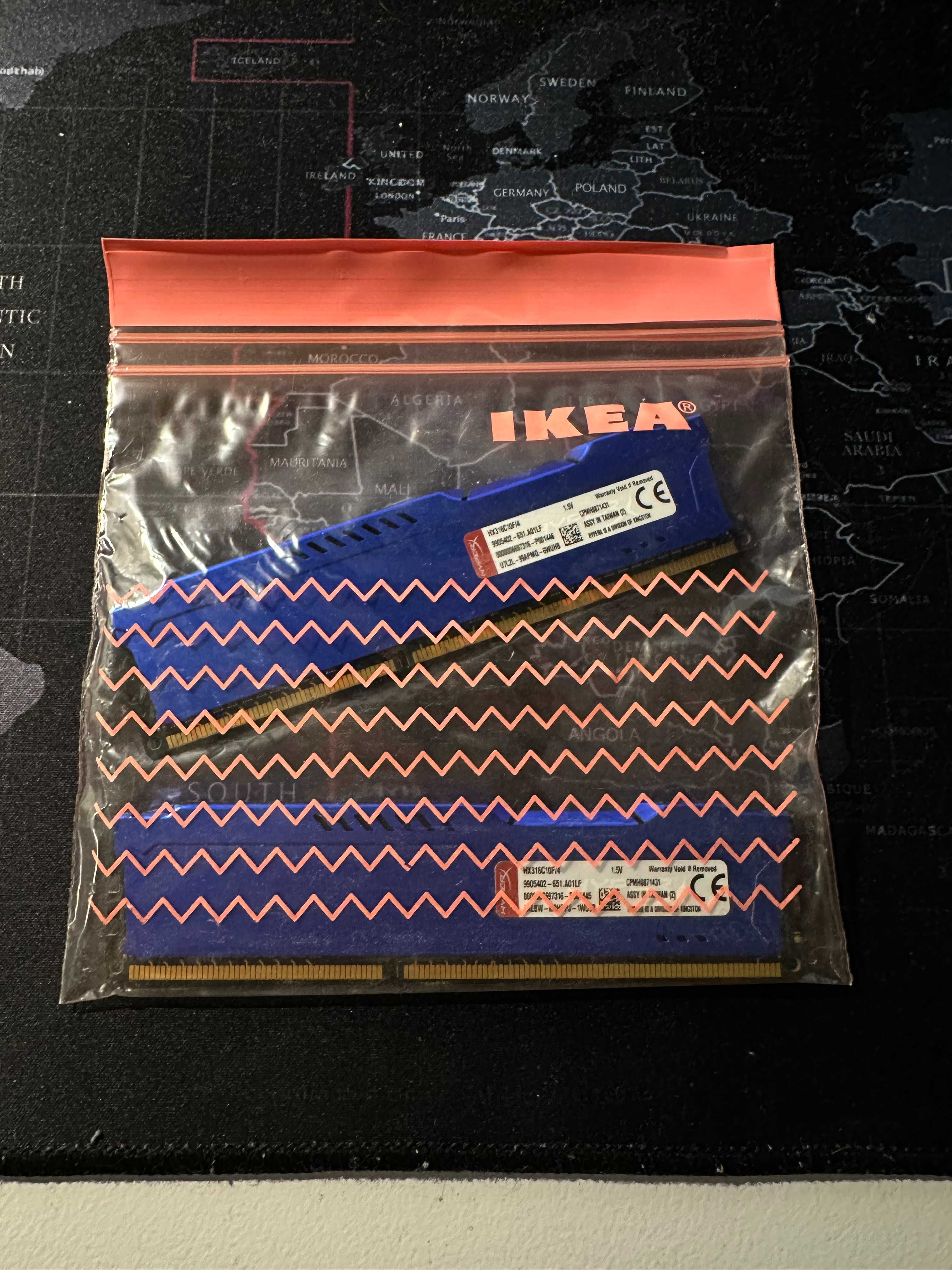 Pamięć RAM HyperX Fury Blue DDR3 4GB CL10 HX316C10F/4 [2 SZTUKI]