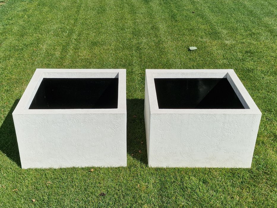 Donice ogrodowe bez dna styropianowe usztywniane siatką 70x70