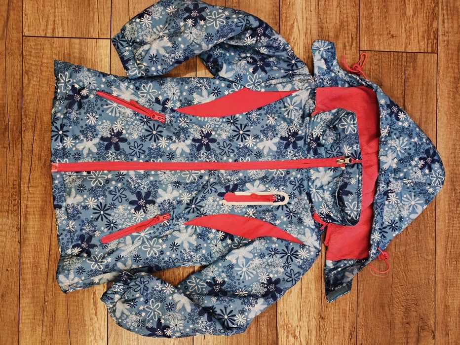 Kurtka zimowa, na śnieg, dziewczynka 6-7 lat