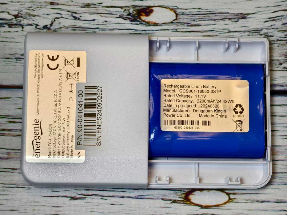ДБЖ EnerGenie EG-UPS-DC18, 12V/15V (EG-UPS-DC18)