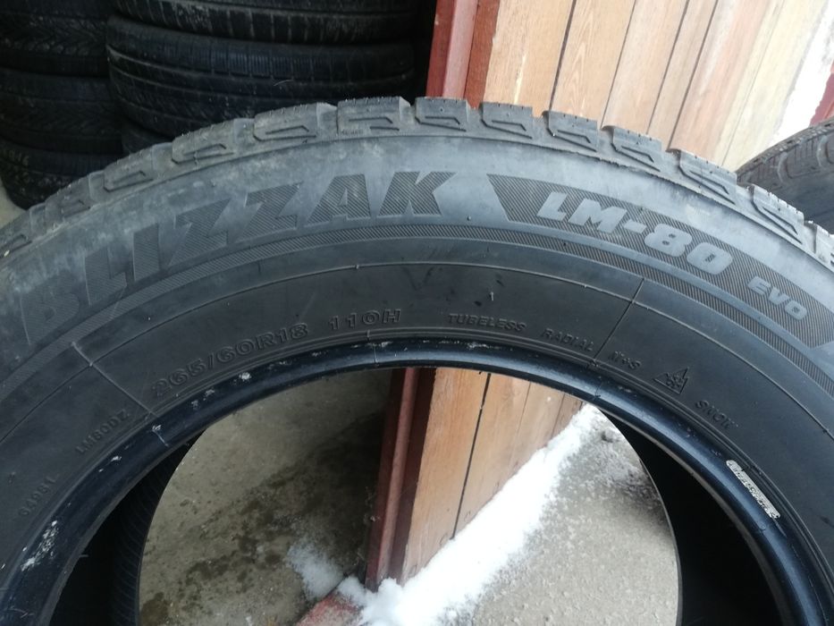 Dwie opony Bridgestone Blizzak LM_80 Evo 265/60/18 110H