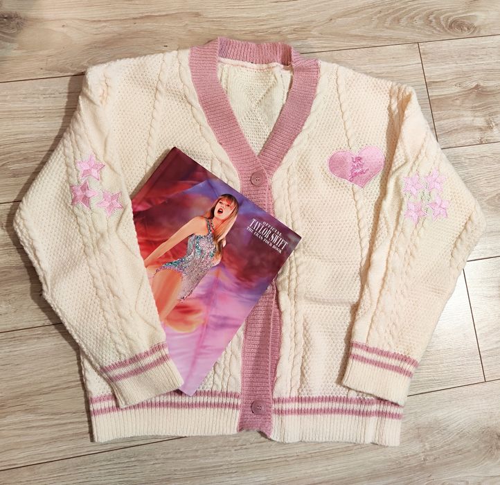 Cardigan Taylor Swift Lover eras tour sweter kardigan walentynki