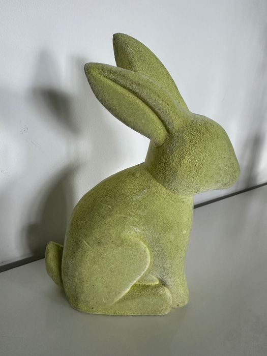 Zając zajączek figurka ozdoba wielkanoc zielony