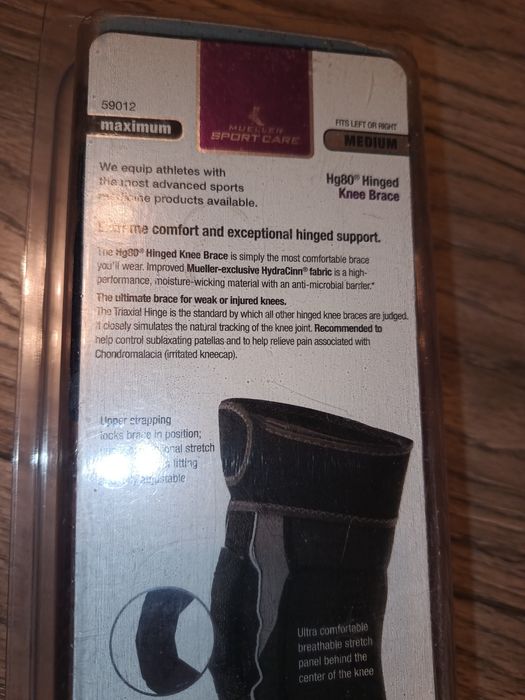 Stabilizator kolana z zawiasami z regulacją kąta zgięcia HG80 Mueller