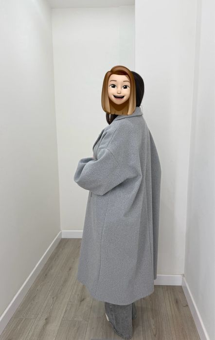 Casaco comprido fazenda oversize - Novo