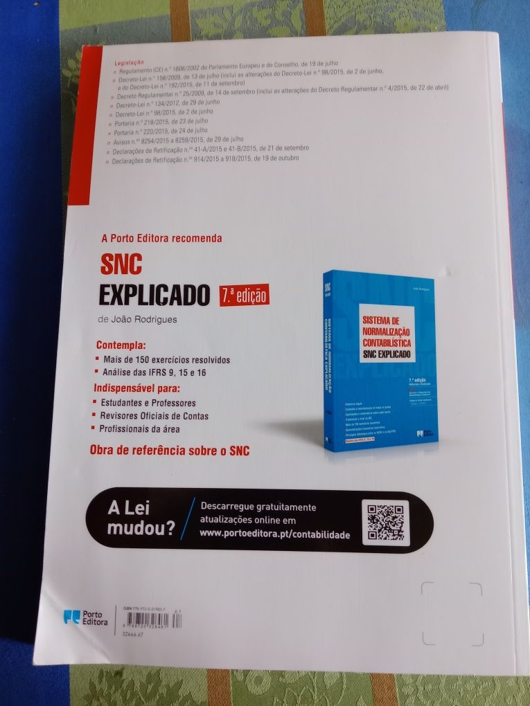 Livro sobre o Sistema de Normalização Contabilística (SNC)