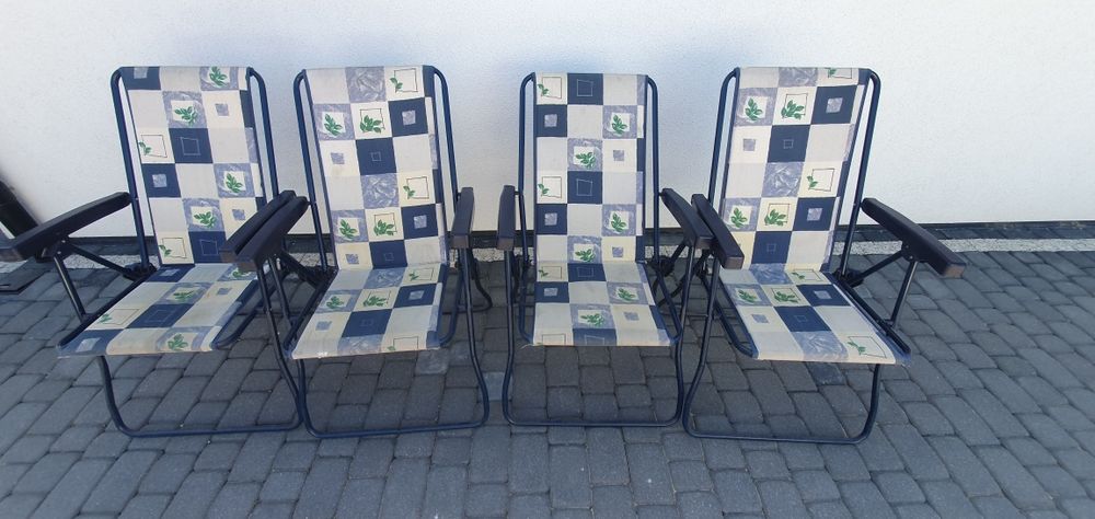 Krzesła ogrodowe składane 4 szt.