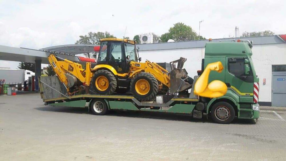 Transport maszyn rolniczych, budowlanych, traktory, pomoc drogowa