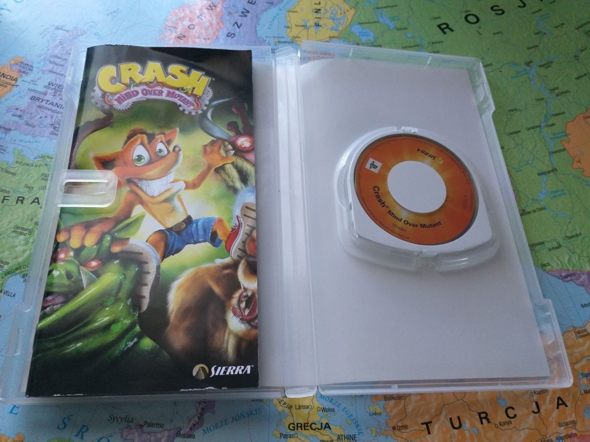 Gra Sony psp bandicoot crash mind over mutant