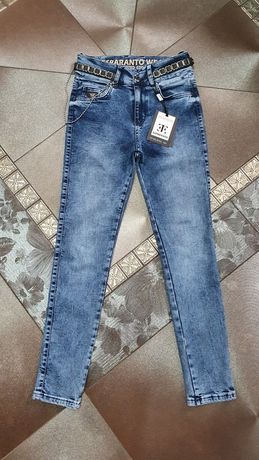 Esperanto oryginalne włoskie spodnie jeansy średni stan XS S