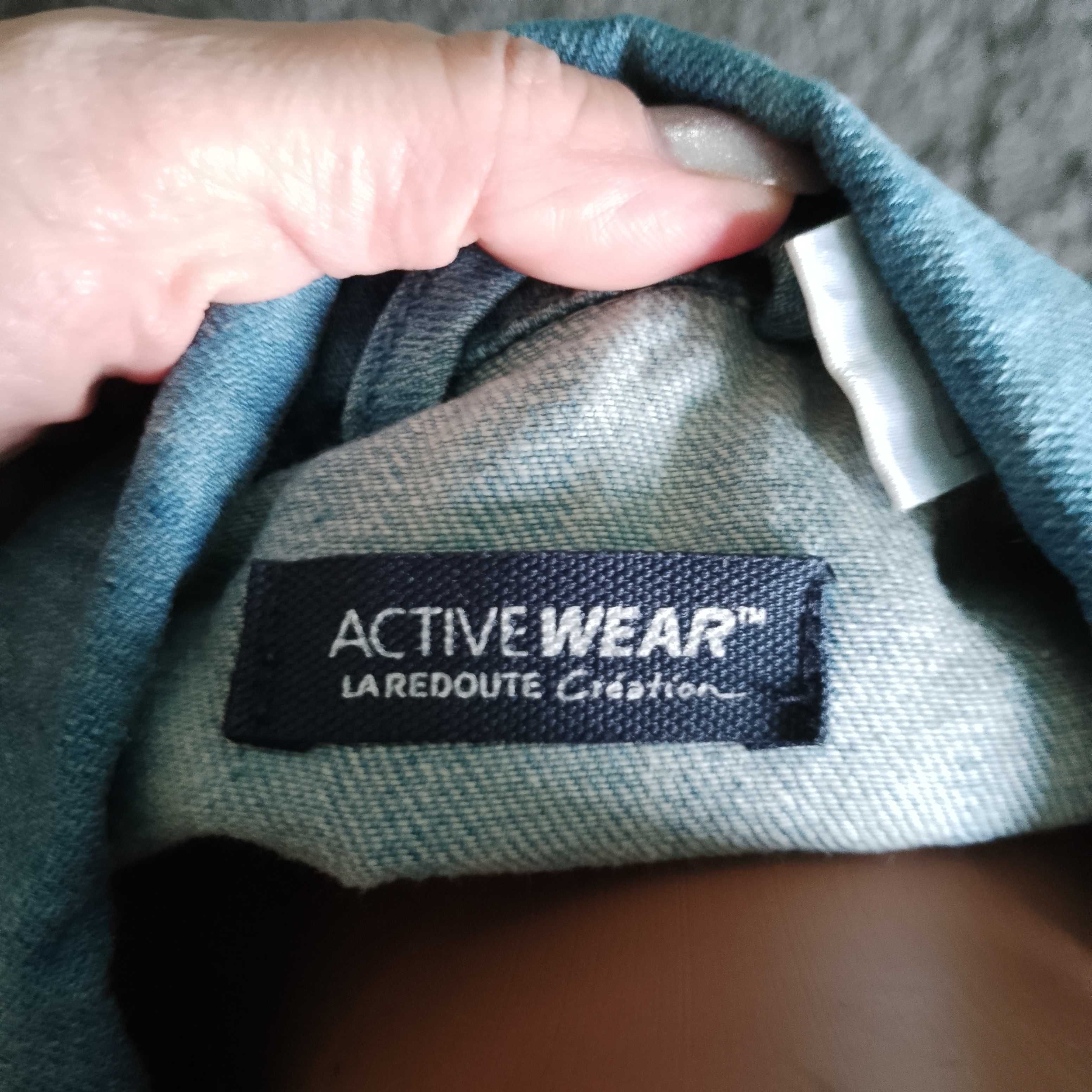 голубой джинсовый пиджак active wear