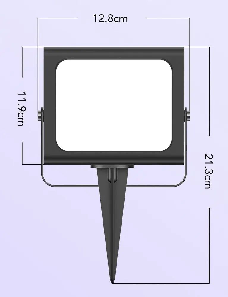 Oświetlacz ogrodowy RGBICWW firmy GOVEE, model: Flood lights H7060