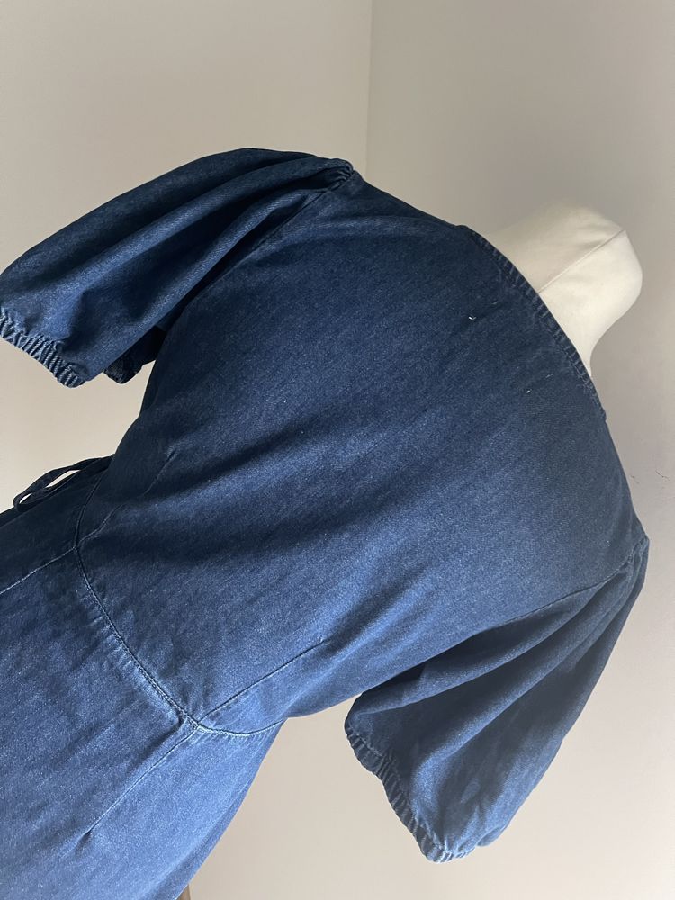 Kopertowa sukienka jeansowa Denim Co r.44