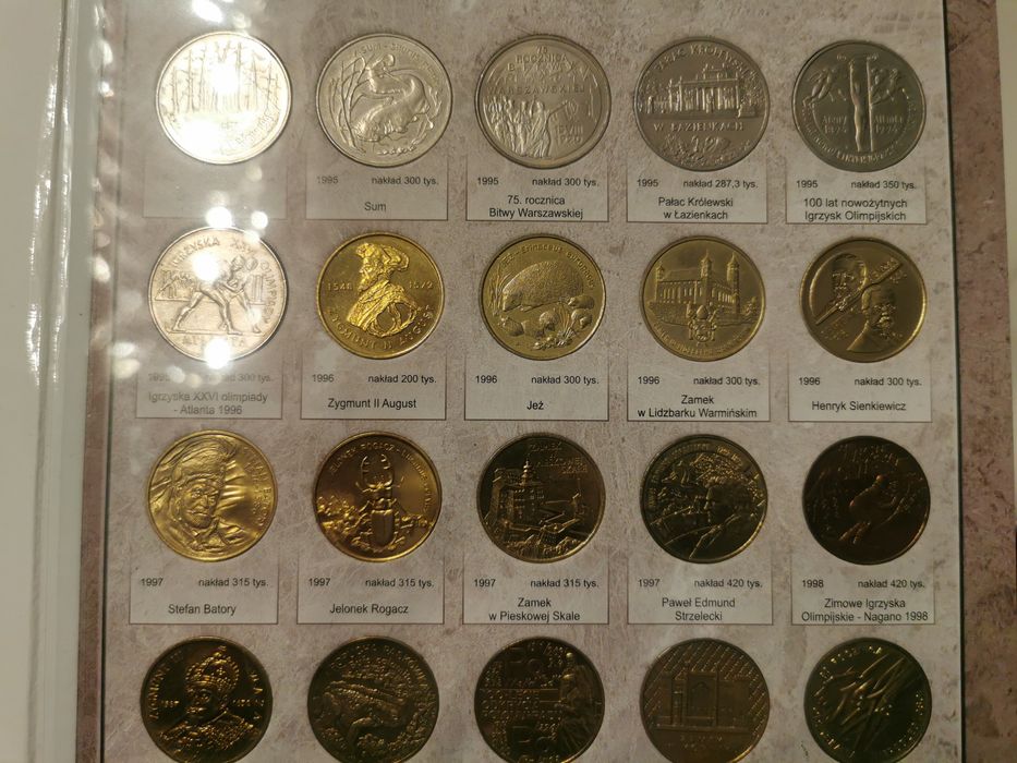 Komplet monet 2 złote Nordic Gold Zygmunt II August