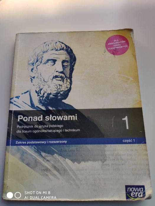 Podręcznik Ponad słowami 1 cz. 1. Zakres podstawowy i roz.