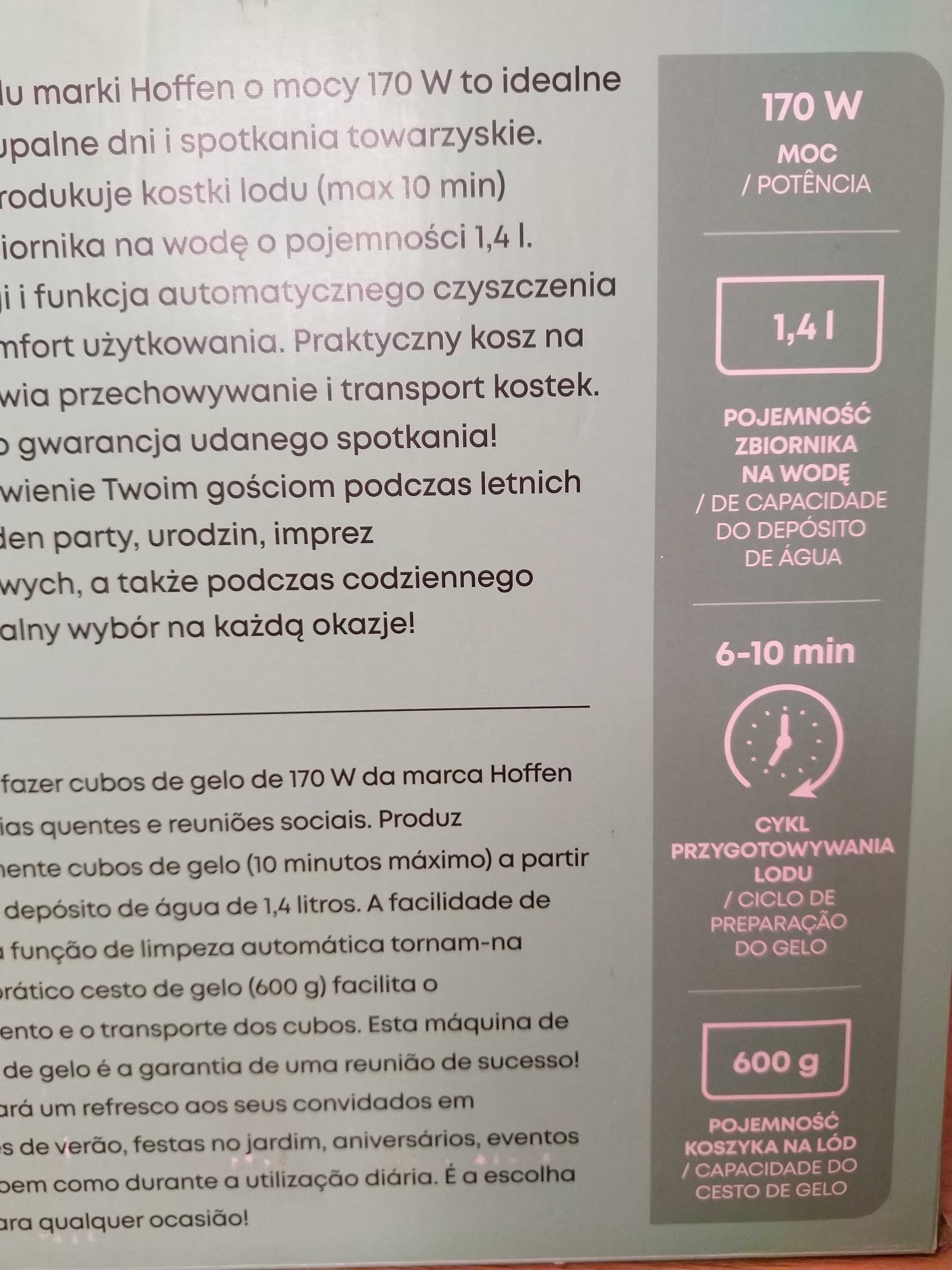 OKAZJA Kostkarka do lodu przenośna 1,4L 170W + kosz + łyżka Wysyłam
