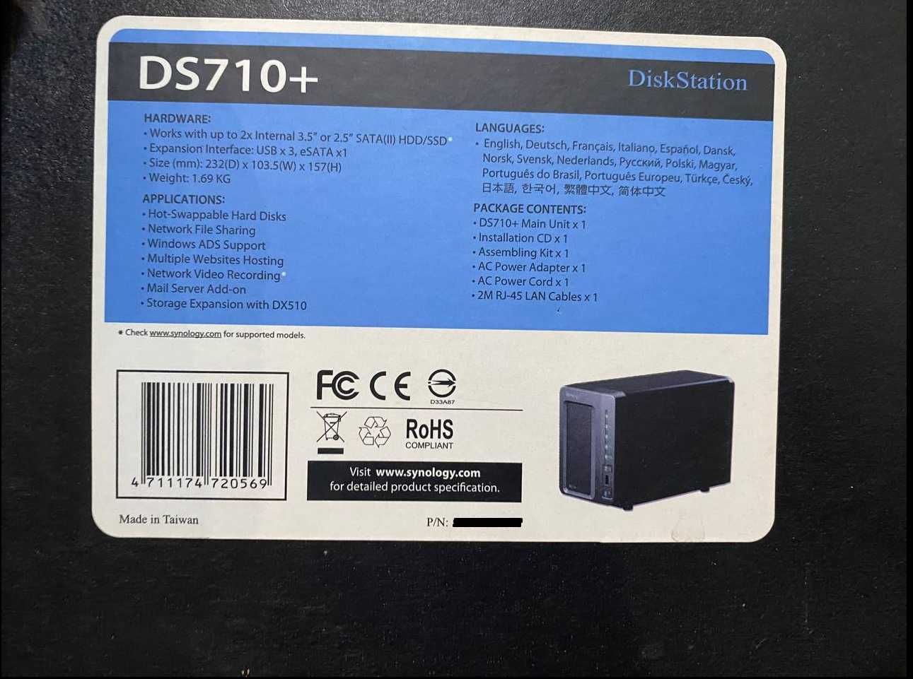 NAS Synology DS 710+