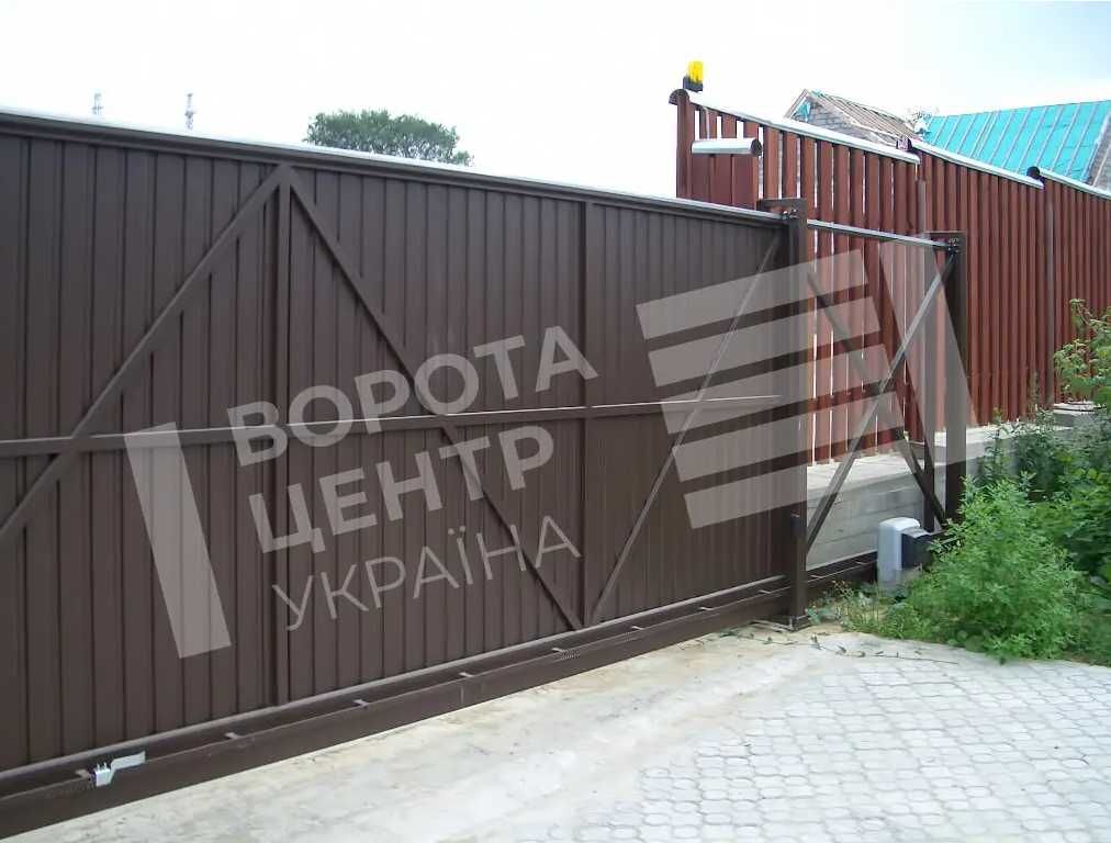 Комплект прямокутних відкатних воріт TETRIX (КСС) (Звари сам) откатные