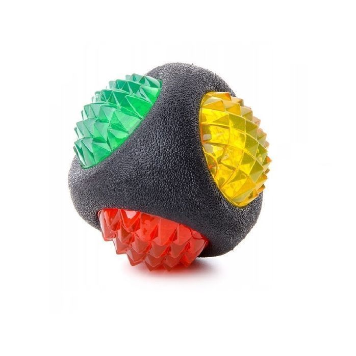 Gryzak piłka dla psa z kolcami zabawka interaktywna do aportowania