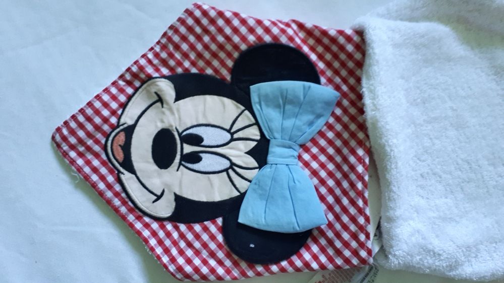 Ciepłe Trójkąt apaszka husta Disney baby z Myszką Mickey Mouse 2szt