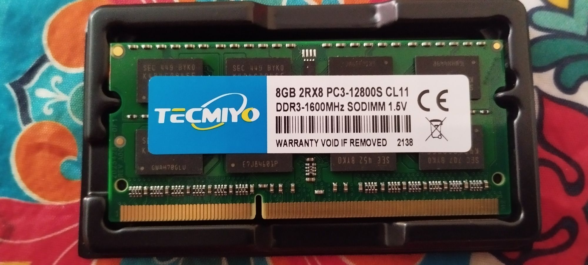 Memória laptop 8gb ddr3