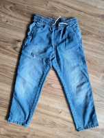 Spodnie szerokie H&M jeansowe 140