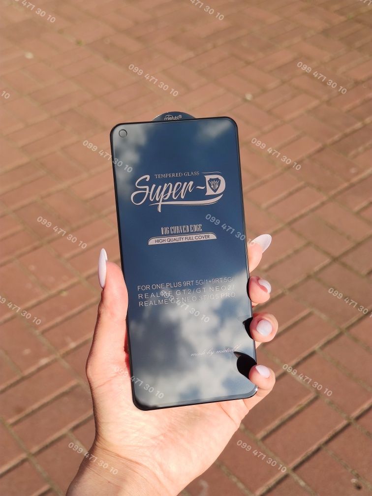 Захисне скло One Plus 9RT защитное стекло супер д Realme GT2