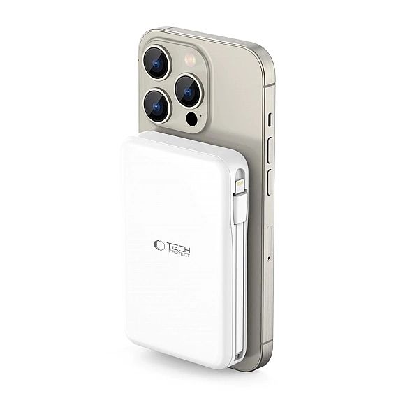 Tech-Protect Pb31 Lifemag Magsafe Power Bank 10000Mah White